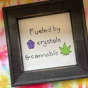 Crystals & Canna Sign